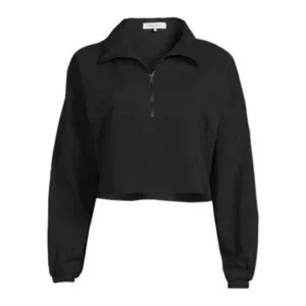 WeWoreWhat Black Cropped Windbreaker